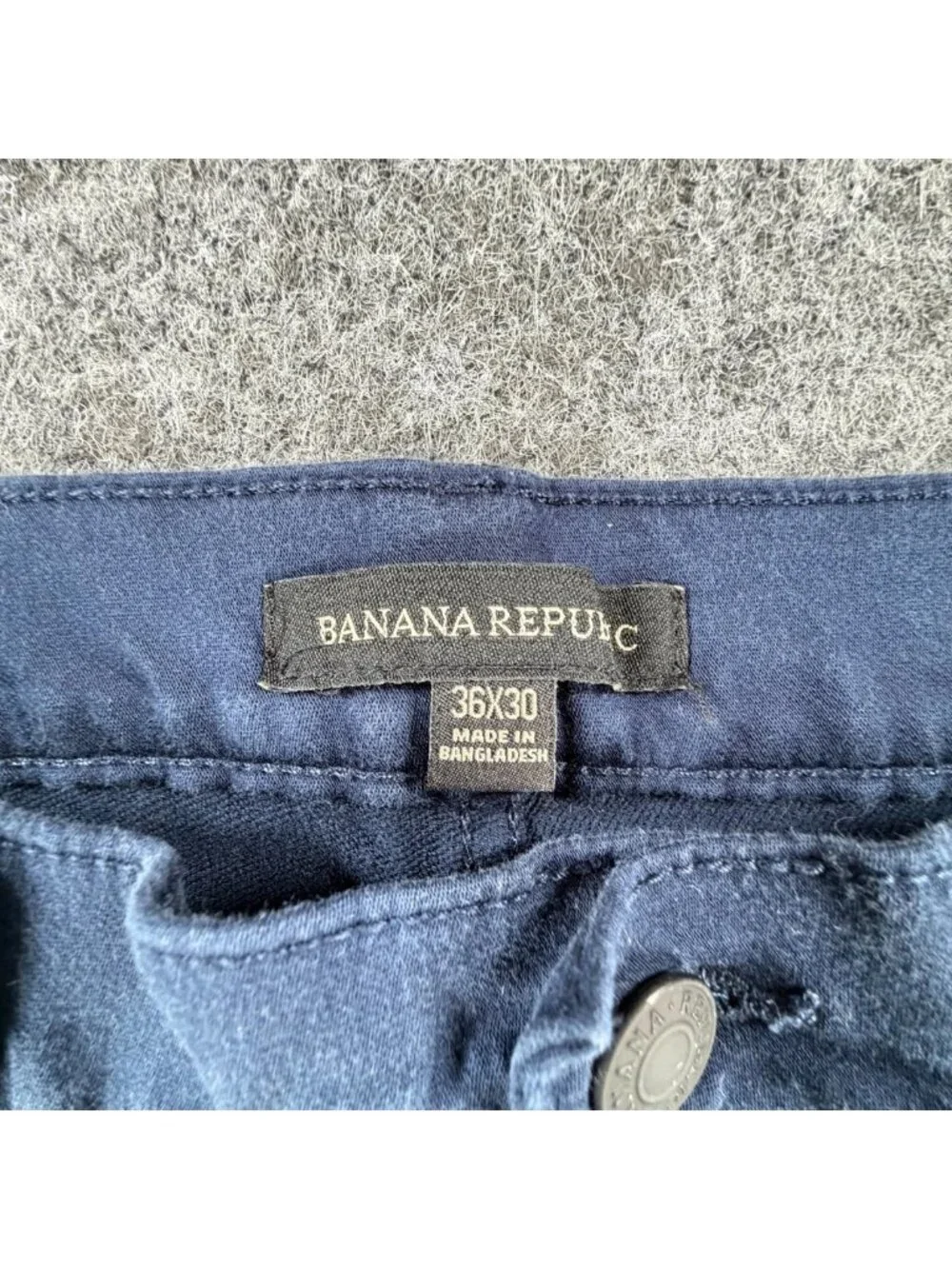 Banana Republic Chino Pants Mens 36x30 Blue‎ Stretch Straight Leg 5-Pockets